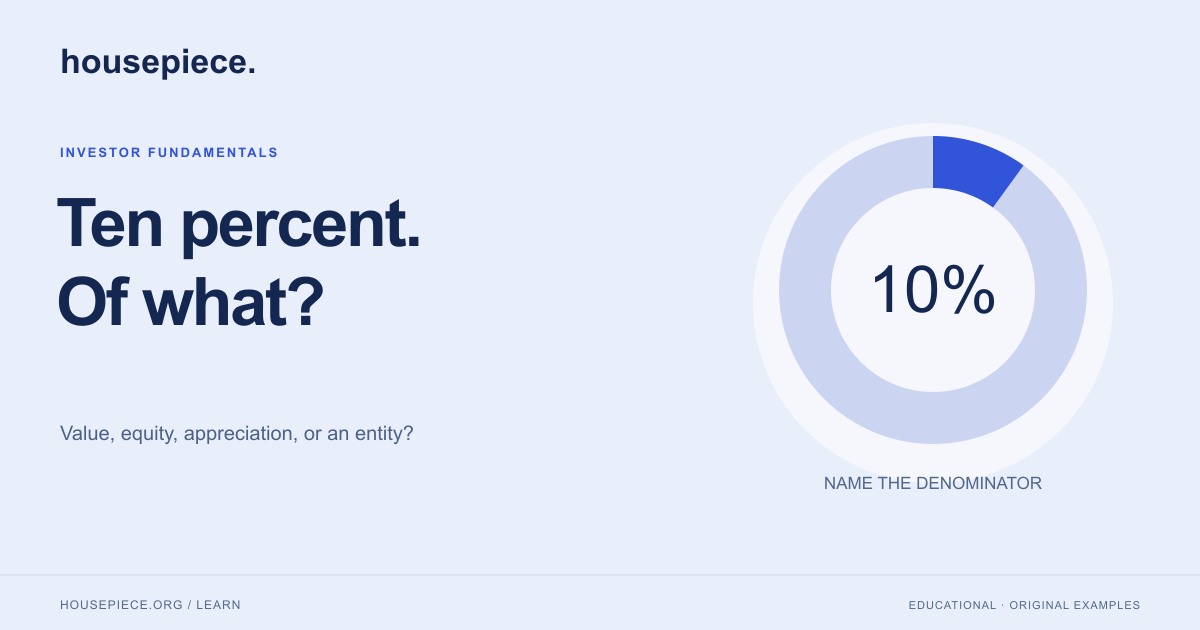 Illustration for The percentage problem