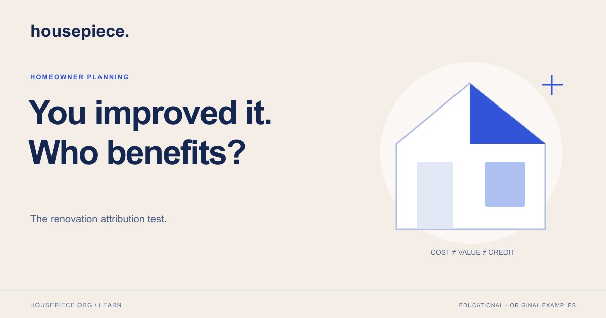 Illustration for The renovation attribution test